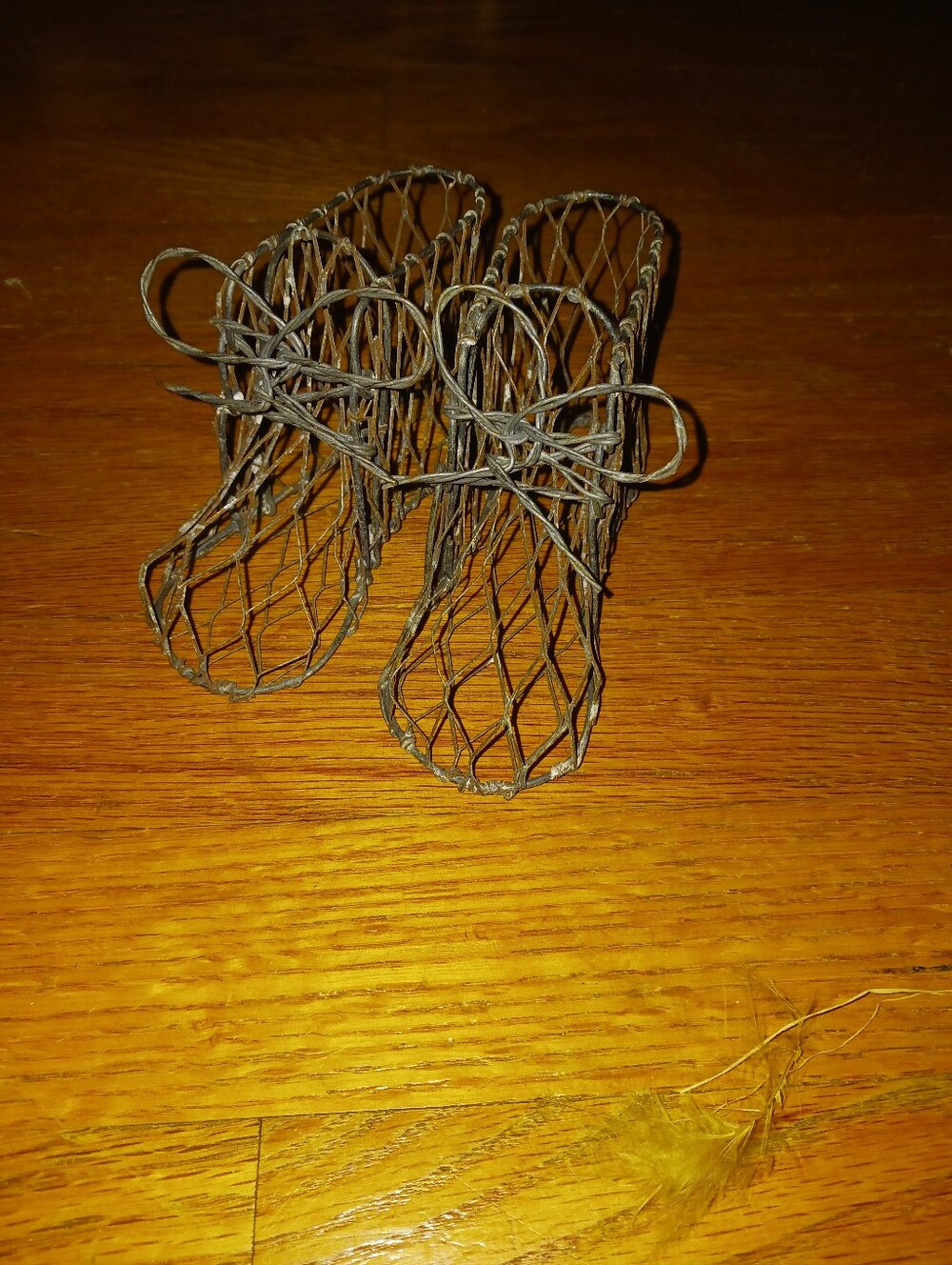 Pair Of Adorable Dexorative Wire Shoes